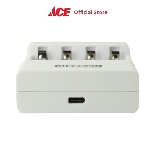 Krisbow Charger Baterai 4 Slot Aa/Aaa Fast Charging Casan Batre Isi Ulang Peralatan Elektronik Alat