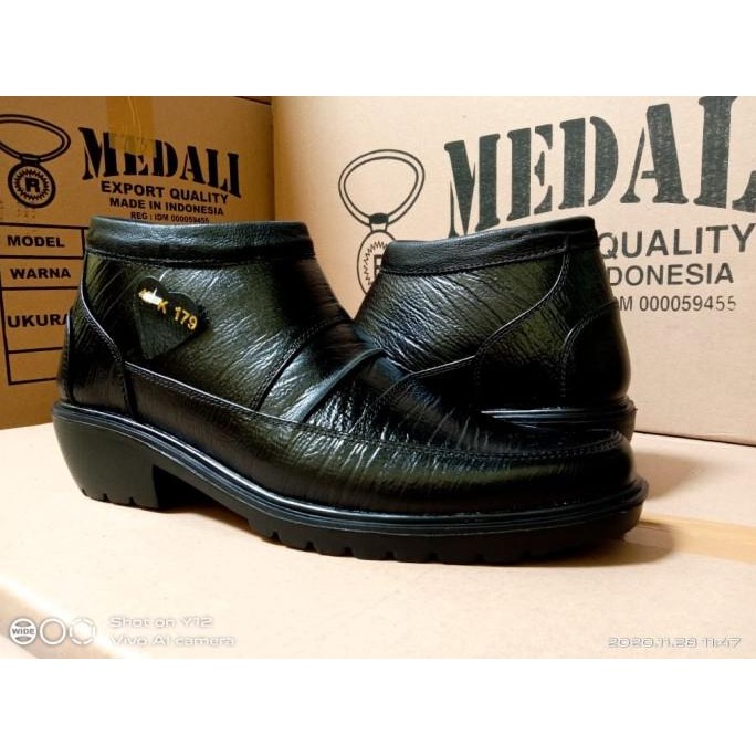 Sepatu kulit MEDALI/sepatu PDH BOOTS