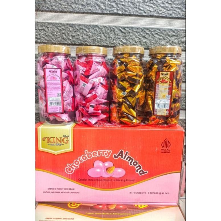 

Coklat Almond d'King Mix Rasa Coklat dan Cocobey ( 1 Dus Isi 4 Toples)