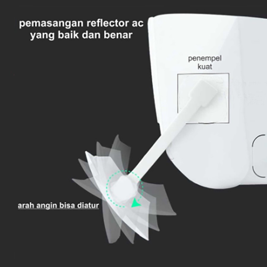 TALANG ANGIN AC COVER INDOOR REFLECTOR ANGIN AC DAIKIN LG SAMSUNG PANASONIC PENAHAN HEMBUSAN ANGIN