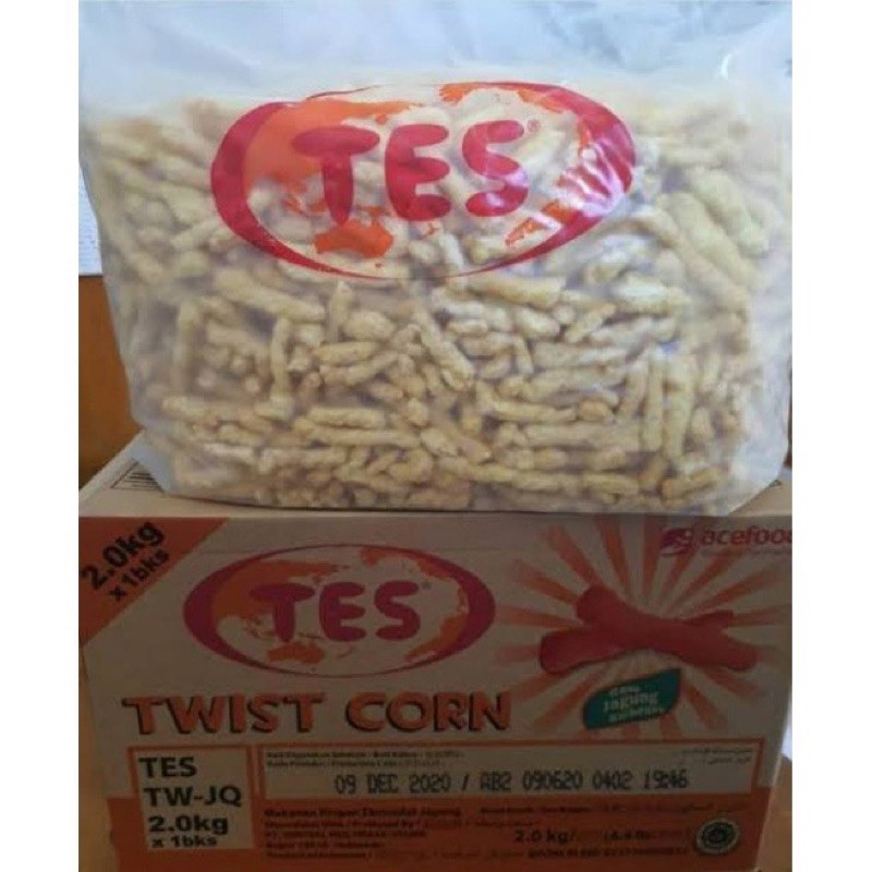 

1 DUS TWIS TWISCORN LOSS 2.0 KG TES (CEMILAN GROSIR SNACK KILOAN) TWIST CORN