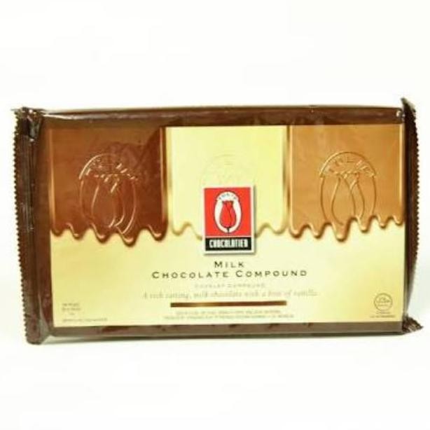 

Tulip Milk compound chocolate 1 kg blok / coklat cooking milk susu