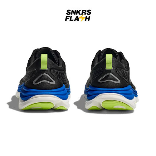 HOKA ONE ONE Gaviota 5 Black Electric Cobalt Sepatu Lari Pria - 1127929BTRC - Size 43.3