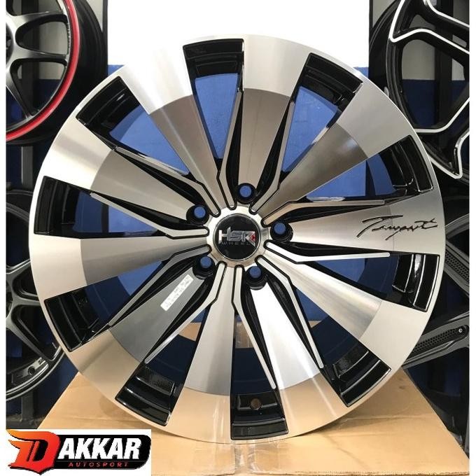 Velg Racing Xpander Hrv Innova Camry Sx4 Ring 17 Pelek Hsr Tempest R17 Warna Black Polish