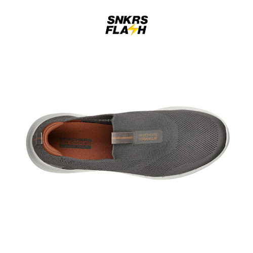 SKECHERS Go Walk 6 Taupe Sepatu Casual Mens - 216202TPE - Size 45