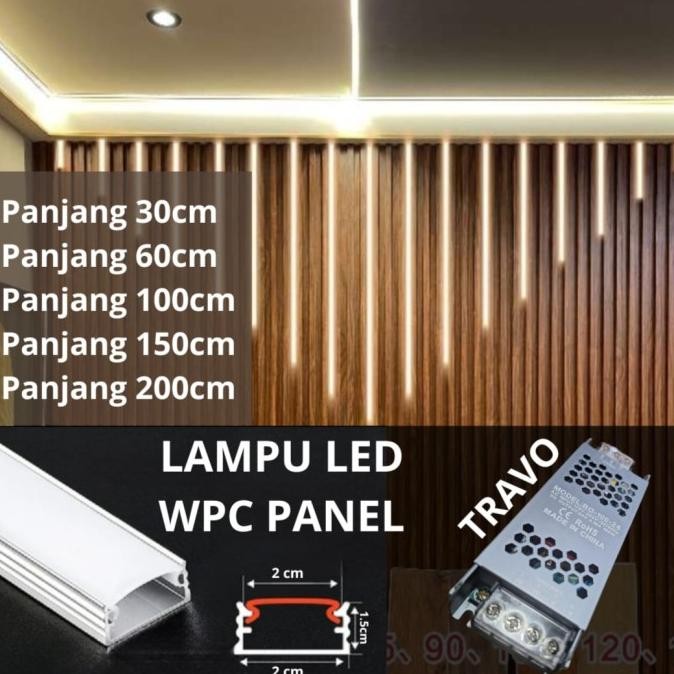 LAMPU LED WPC PANEL / LAMPU HIAS WPC terlaris