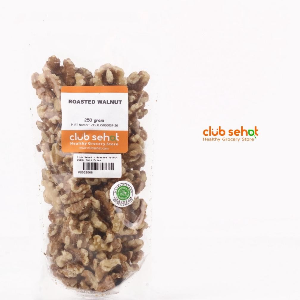 

CLUB SEHAT - ROASTED WALNUT(kacang walnut panggang) 250GR