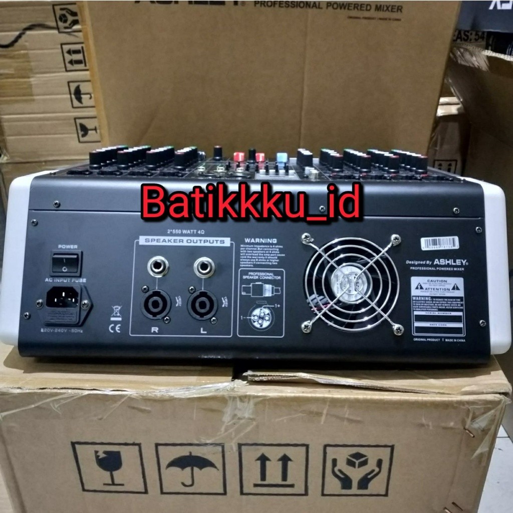 POWER MIXER ASHLEY AUDIO 1000 AUDIO1000 ORIGINAL 550 WATT 10 CH DOUBLE EQUALIZER