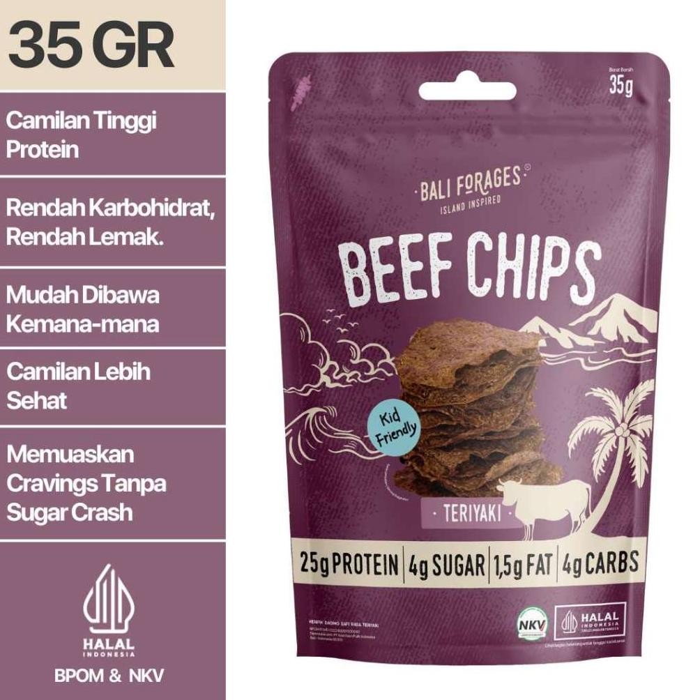 

Beef Chips Teriyaki Crispy Bali Forages Keripik Daging Sapi Krispi