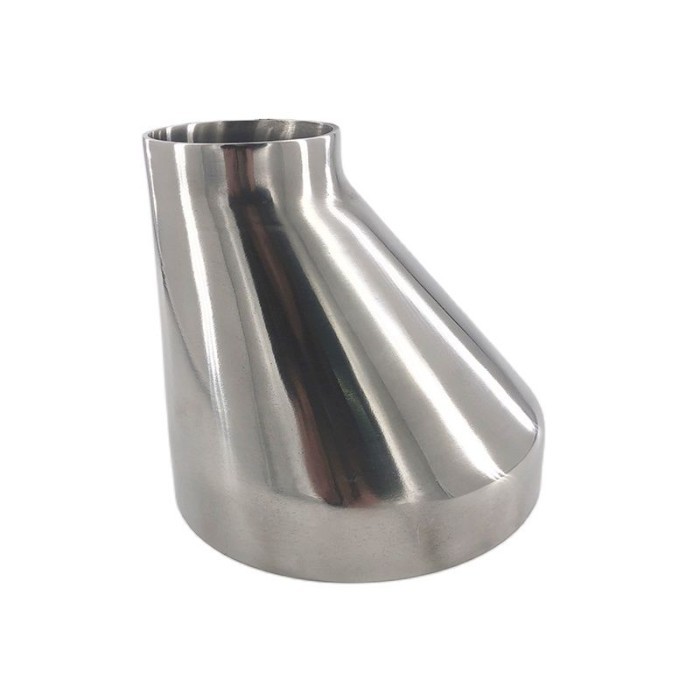 Sanitary stainless steel 304 O.D 51*108 mm welding eccentric Size head Sanitary Eccentric Reducer Po