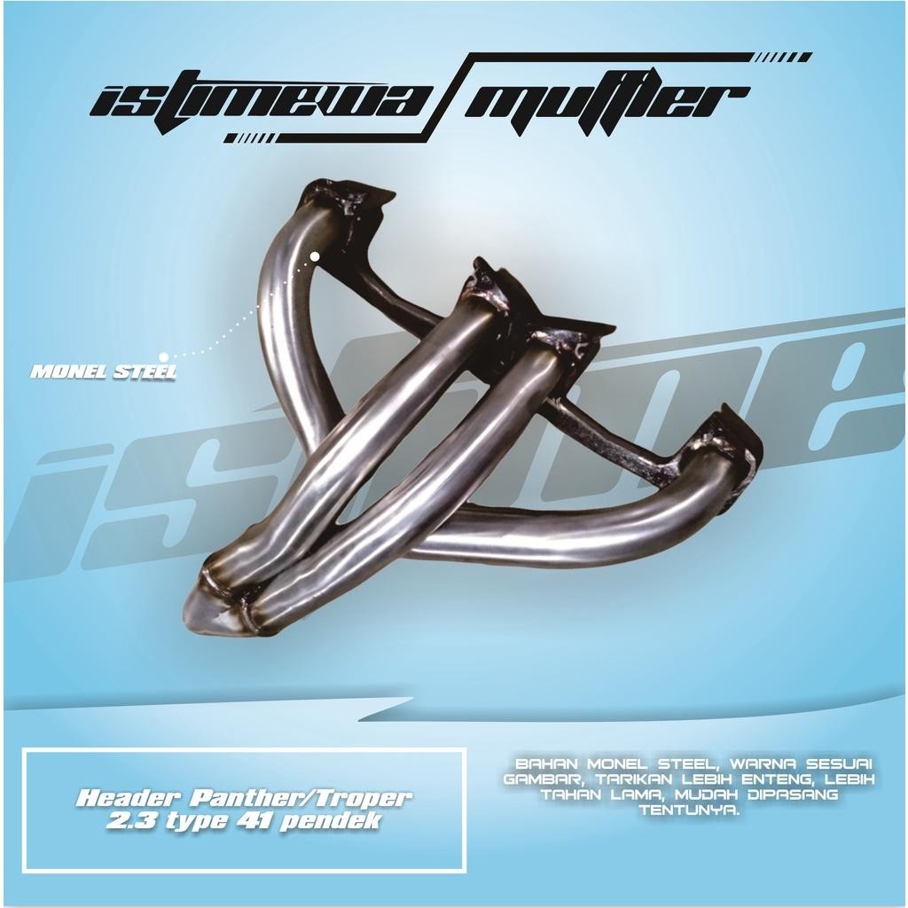 Header Panther 2.3 41 Pendek Istimewa Knalpot