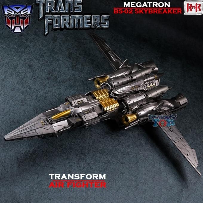 BIG SALE ACTION FIGURE TRANSFORMERS MEGATRON BS-02 MODE PESAWAT TEMPUR MATA LED 