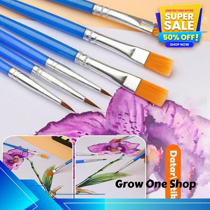 

AKRILIK BULU NILON READY!! 50PCS KUAS LUKIS AKRILIK BULU NILON CAT AIR MINYAK SET PAINTBRUSH UJUNG POINTED DAN FLAT - ARTIST PAINT BRUSH HOT SALE BEST PRODUK !!