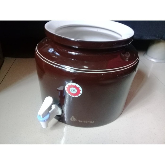 Murah Guci Air Dispenser Galon Keramik Pola Trisensa - Only Grab Gojek Non COD
