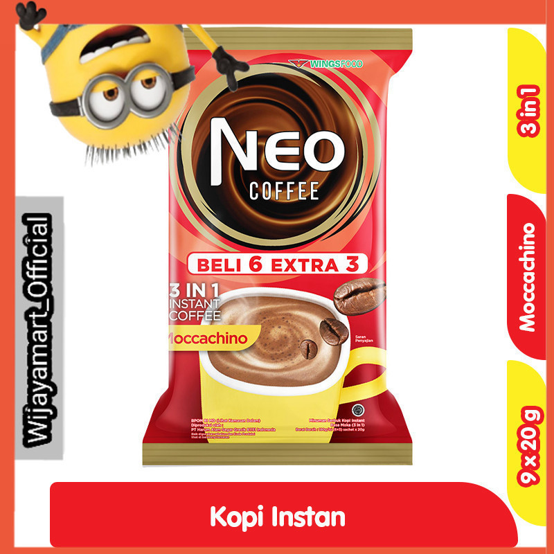 

NEO Coffee Kopi Moccachino 3 in 1 Sachet 9 x 20 g