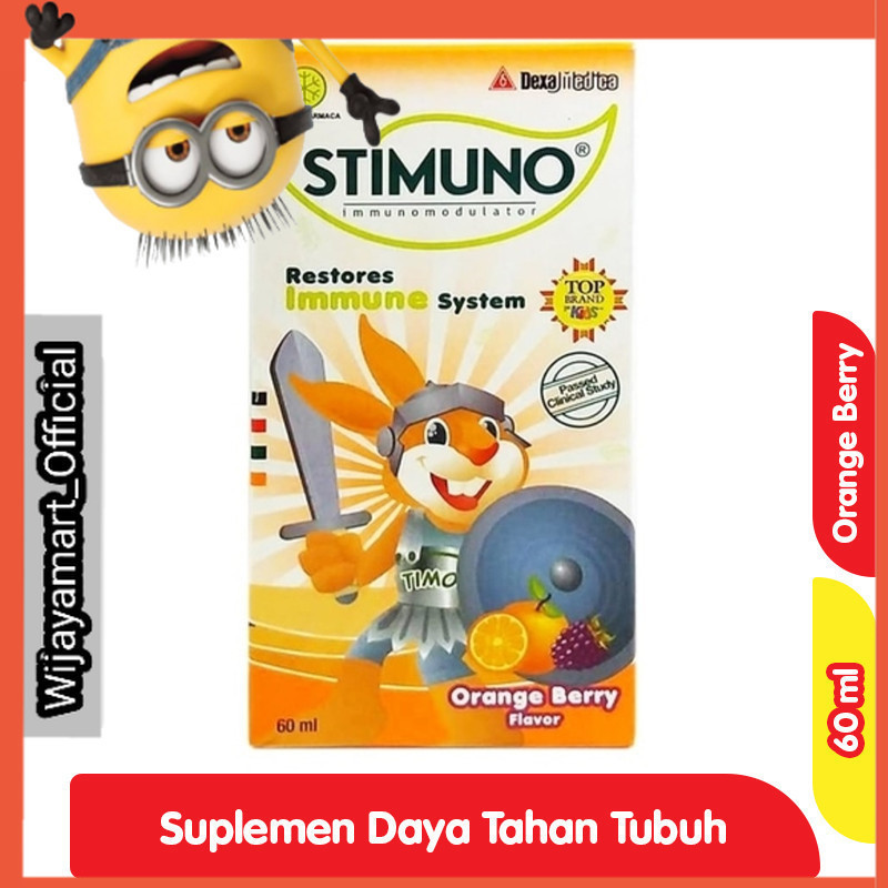 

Stimuno Suplemen Daya Tahan Tubuh Anak Orange Berry 60 ml