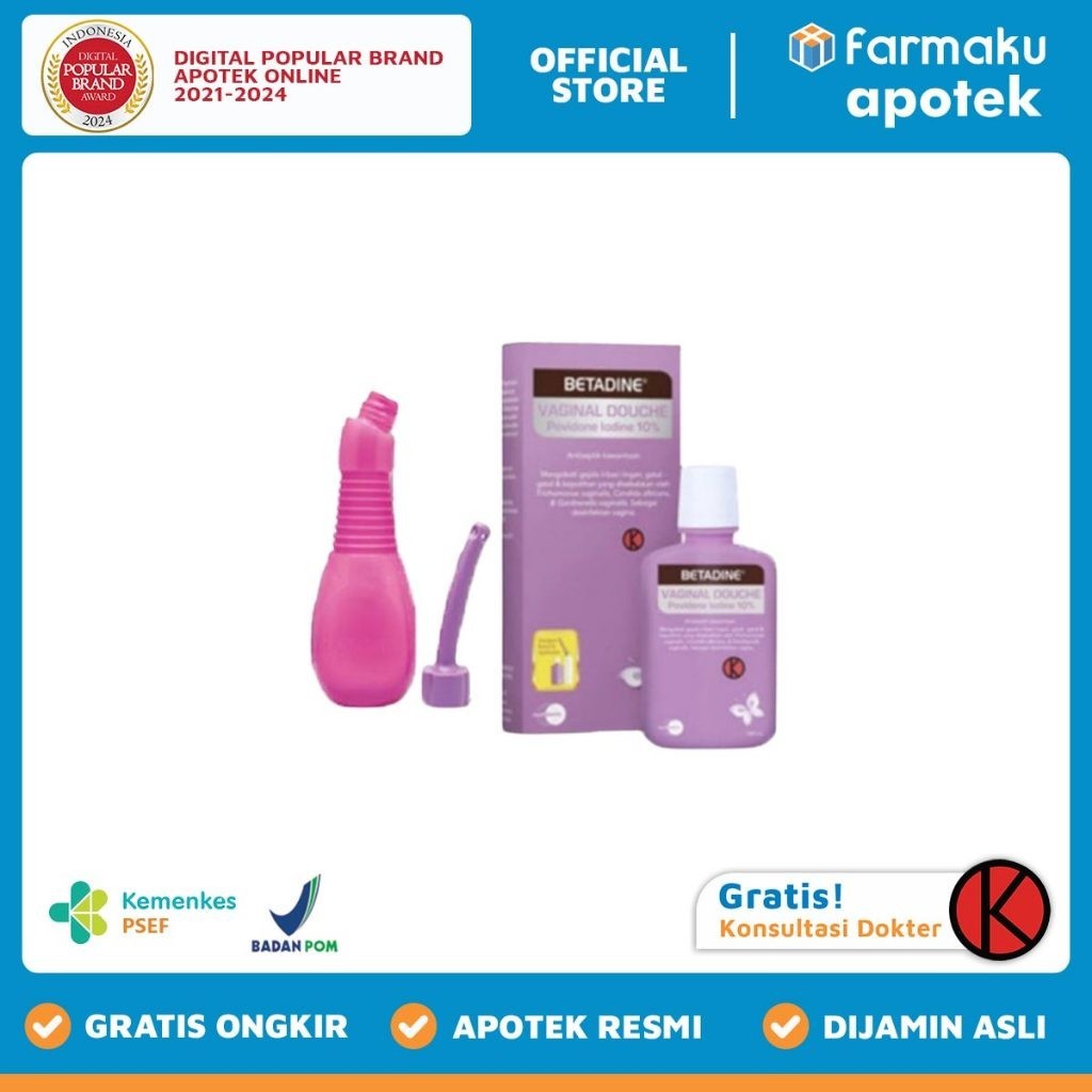 Betadine Vaginal Douche With Aplikator 100 ml - PSG