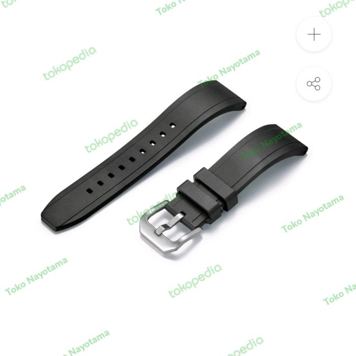 20mm CRAFTER BLUE UX03 Hitam Black Universal Rubber Strap