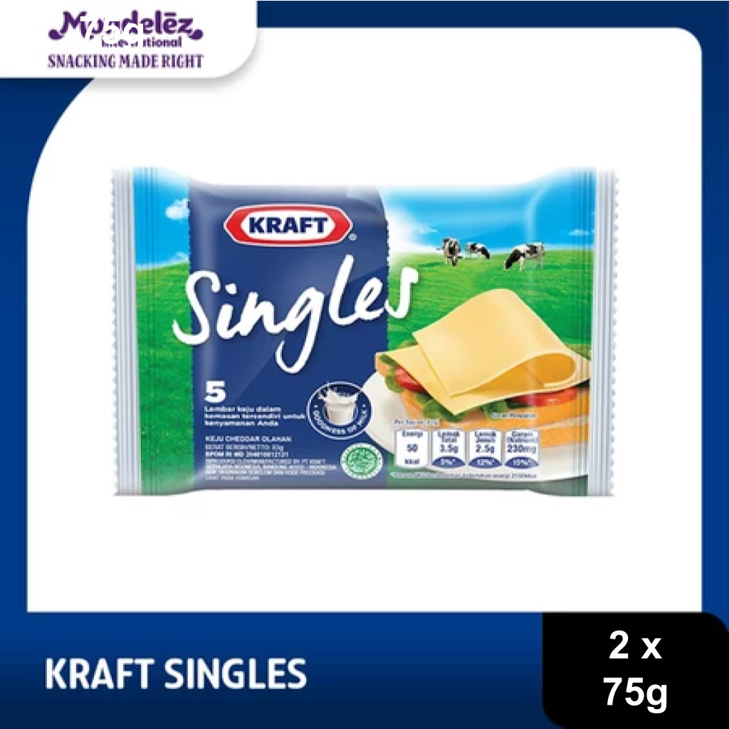 

Kraft Singles Keju 2x75gr