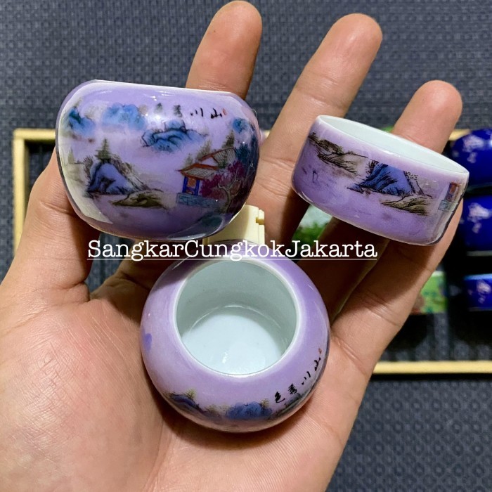 TERBARU Cepuk Cungkok keramik Burung Sedang Tieumi Srdc Branjangan Set 3pcs PROMO