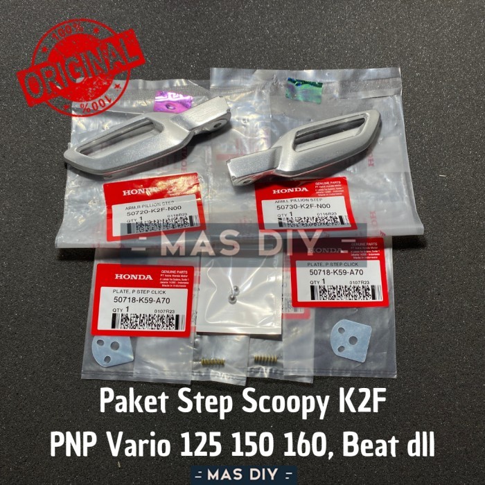 TERBARU Footstep Step Scoopy New K2F Satu Set Ori AHM PNP Vario 125 150 dll