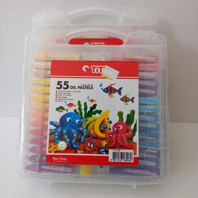 

] oil pastels/krayon Titi 55 warna