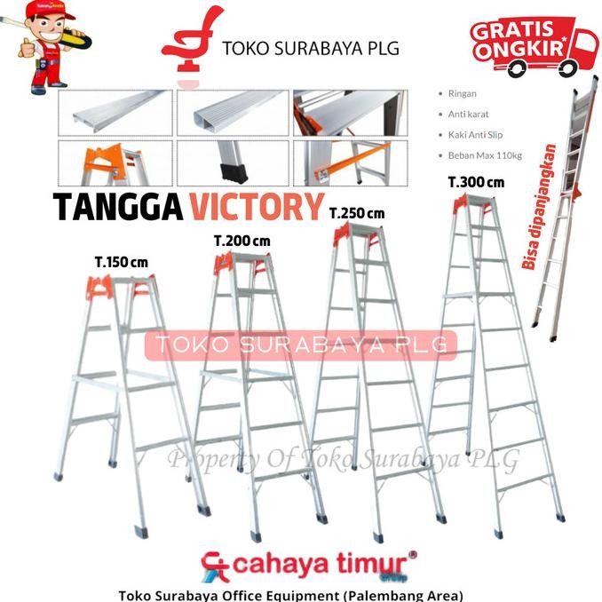 Terjangkau Tangga Lipat Aluminium Victory Bina Karya Tangga Panjang