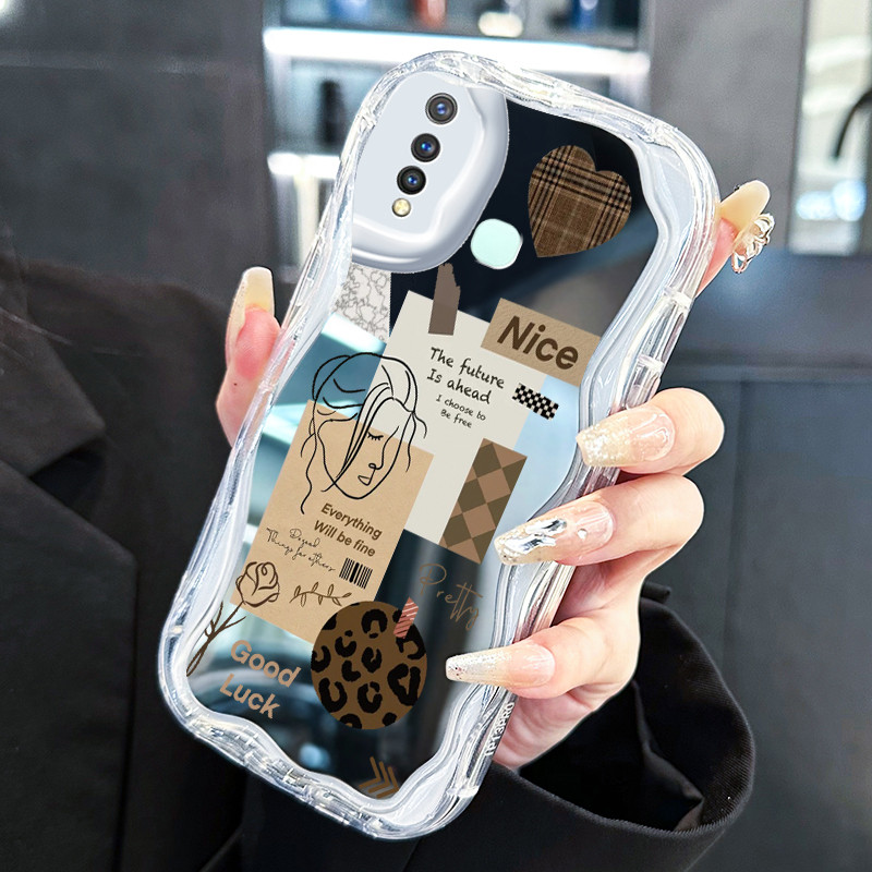 Casing Hp Untuk VIVO Y19 VIVO Y5s Case Casing art foto drop HP Softcase silikon Kasing tahan cermin 