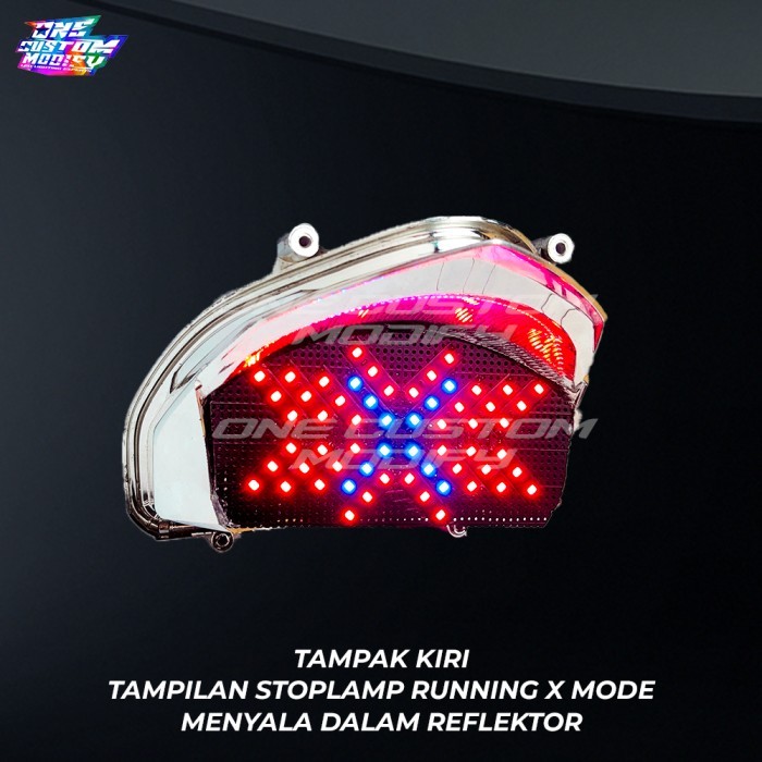 SALE TERLARIS STOPLAMP RUNNING X MODE LAMPU CB 150R OLD LED MOTOR VARIASI ONE CUSTOM MODIFY READYY