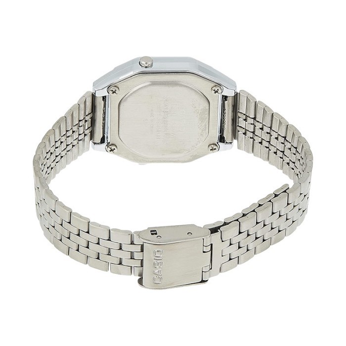 CASIO GENERAL LA680WA-4CDF LADIES FLOWER DESIGN DIGITAL DIAL STAINLES