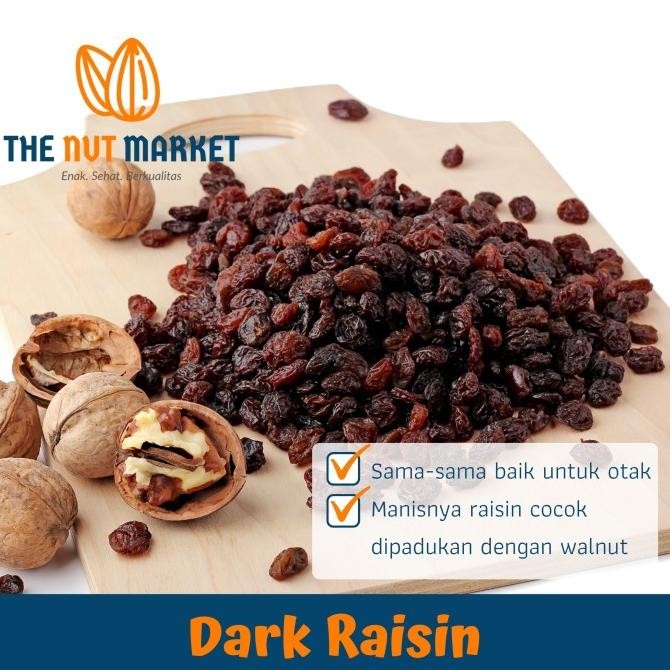 

Dark Raisin, Kismis Hitam, Seedless 1kg [terbaik]