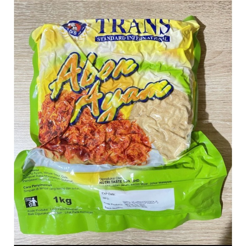 

TRANS ABON AYAM MANIS 1KG - SWEET CHICKEN FLOSS TOPPING ROTI