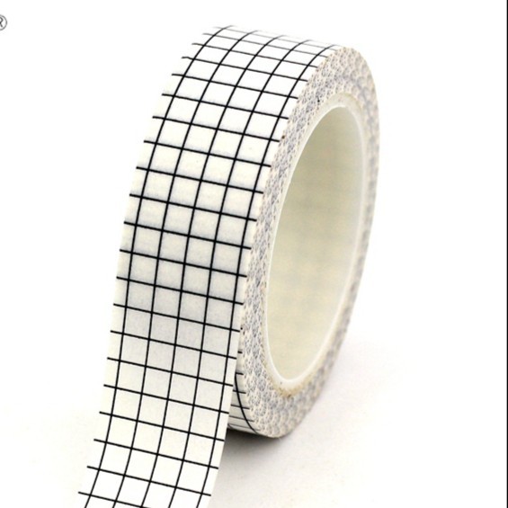 

Washi Tape Grid Selotip Selotape Motif Masking Tape Planner Sticker