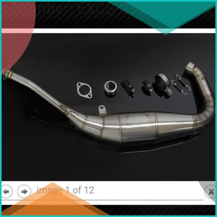 chamber/perut knalpot Stainless Steel Ninja RR ZX 2Tak TYGA ORIGINAL