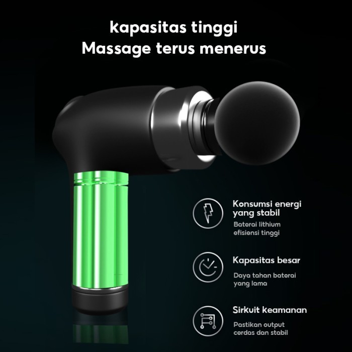 HAN RIVER Alat pijat MASSAGE GUN DEEP TISSUE MUSCLE MASSAGER