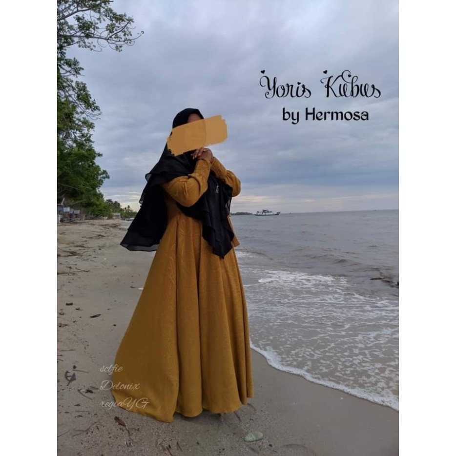 Pakaian Wanita Hijau Tua/Gamis Wanita Hijau Botol/Pakaian Wanita Jumbo