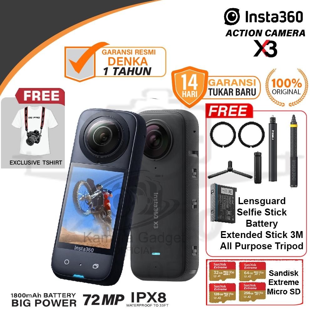 bib insta360 one x3 action camera insta 360 one x 3