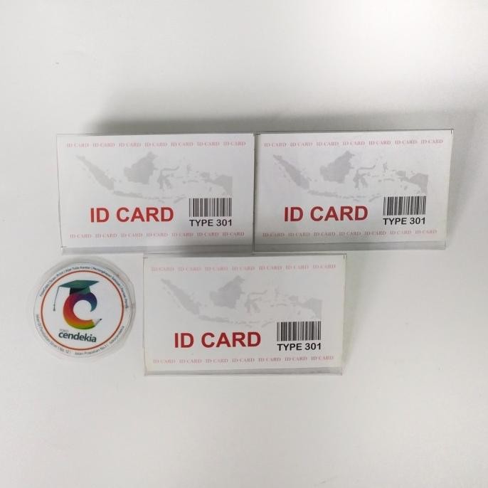 

<<<<<] Id Card Name Tag Mika Plastik Peniti Jepit 301
