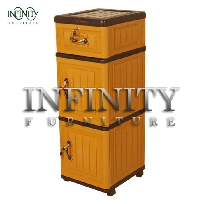 Napolly Drawer Plastik 2 Pintu + 1 Laci Nkkb 244 Bk3 Termurah 100 % Original