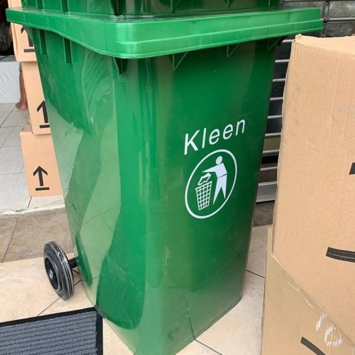 Tempat Sampah 240L Kleen Penampung Sampah Besar 240 Liter Kleen Tong New 100 % Original