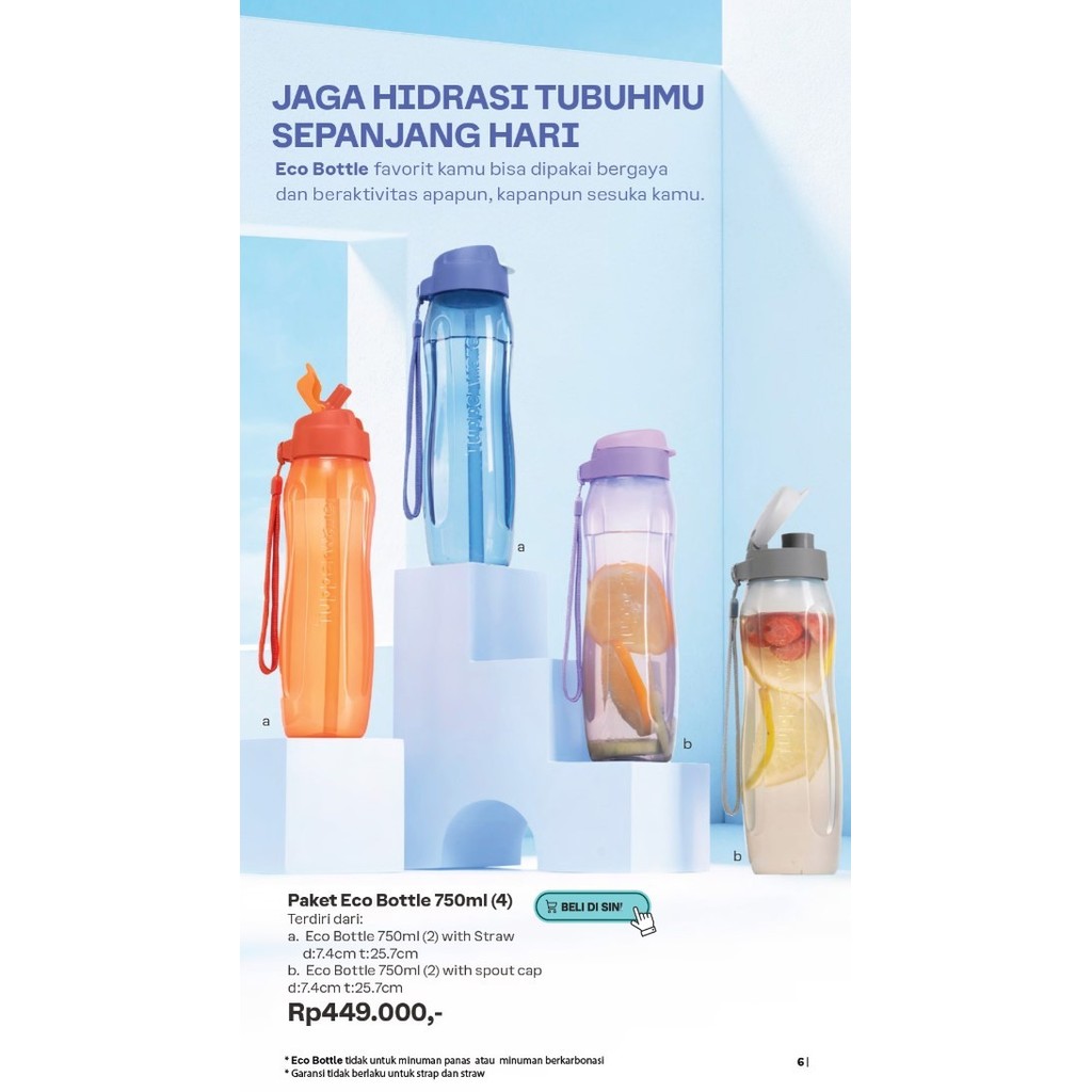 Xtreme X-Treme Eco Bottle 750 With Straw Botol Minum Tupperware