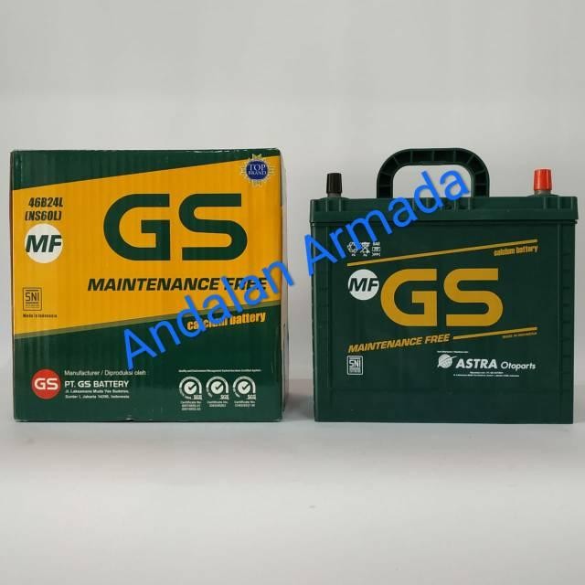 Aki Kering Astra Otoparts Gs Mf Ns60L 46B24L 45Ah