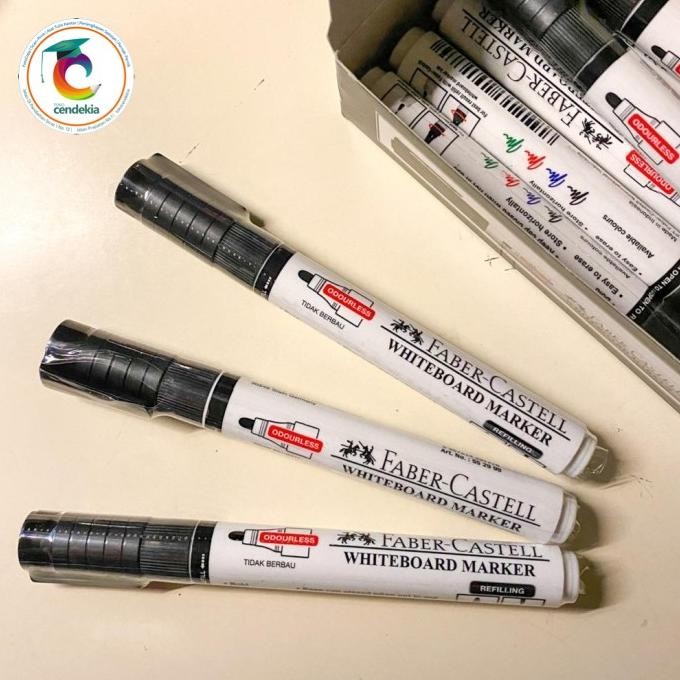 

((((()paling dicari] Spidol Faber Castell Whiteboard Marker Hitam