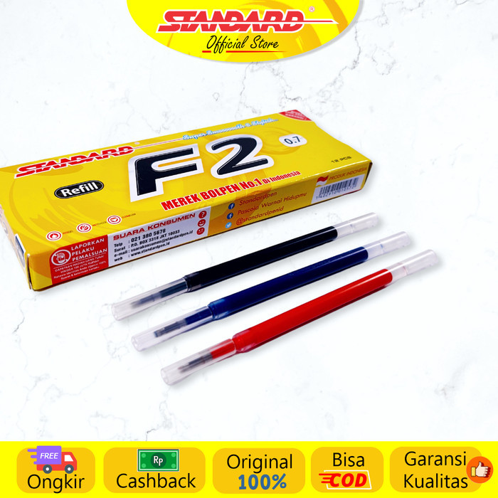 

STANDARD PEN REFILL F2 0.7 (Isi Tinta Pulpen)
