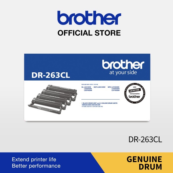 

TERBARU! Brother Drum DR263CL For Printer DCP-L3551CDW / MFC-3735CDN / MFC-3750