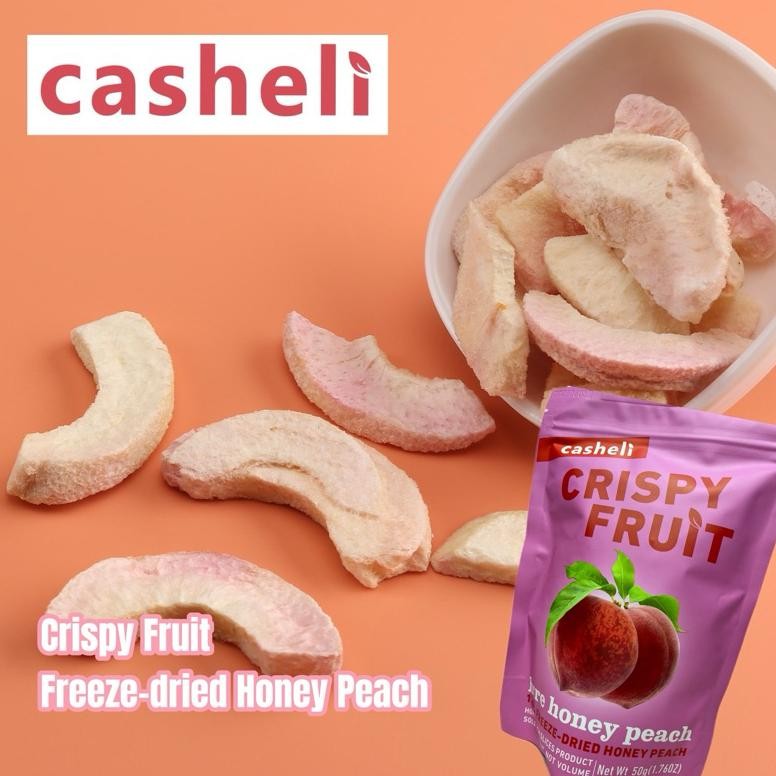 

casheli Peach Crispy Fruit Peach A 50g 100g Food Snack