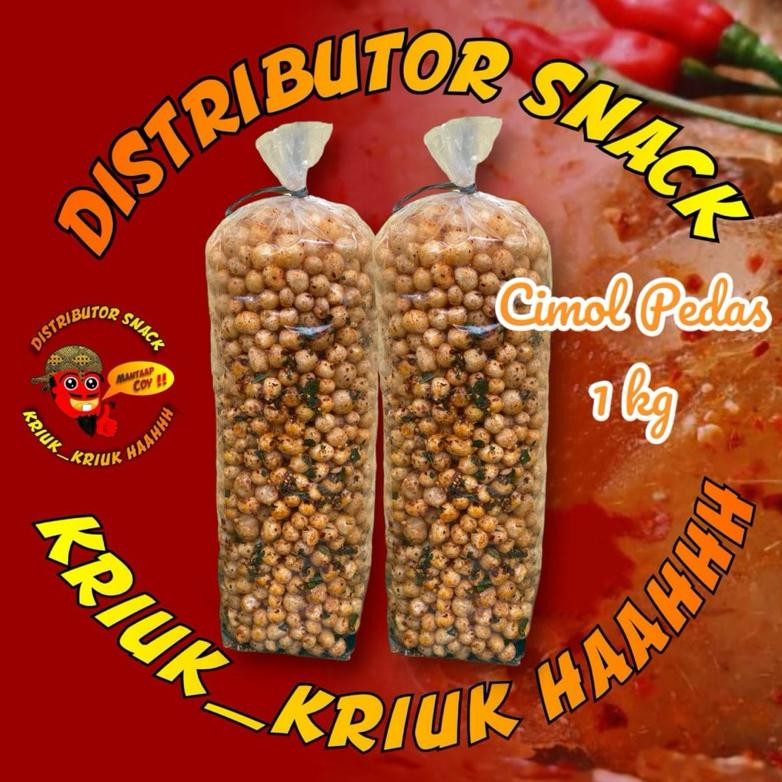 

CIMOL KERING pedas dan asin daun jeruk 1Kg / Cimol kering bulat