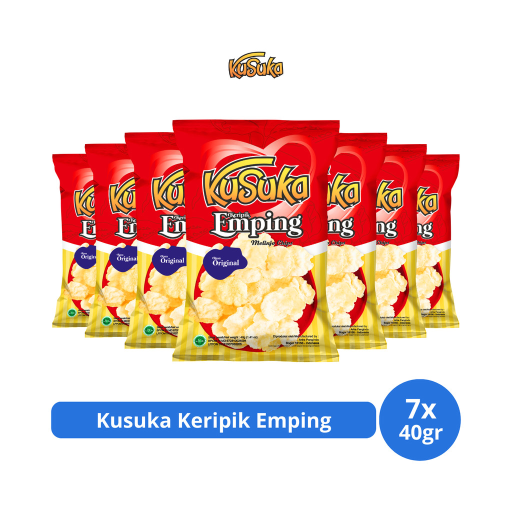 

Kusuka Keripik Emping 40gr x 7 pcs