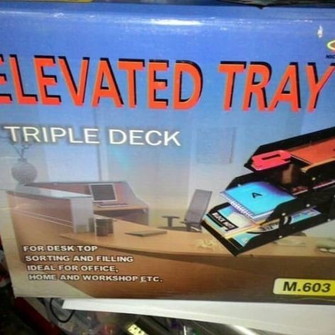 

Elevated Tray Triple Deck ( Rak 3 Susun Micro Top M.603 ) Murah