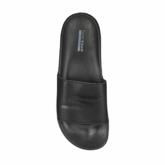 Skechers Sendal Pria Slip On Skechers Hyper Slide Leather Black Antstoree8